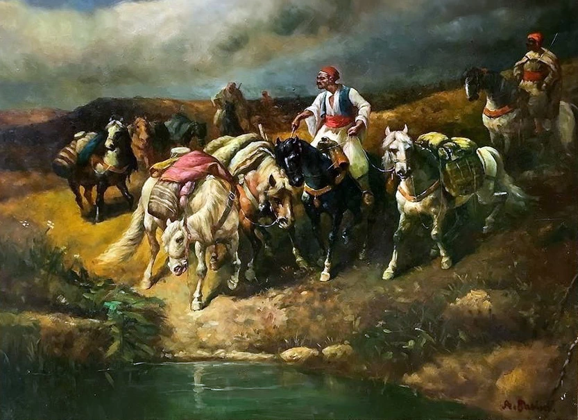Cavalieri alla fonte